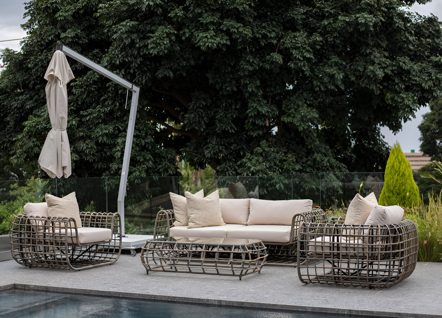 Outdoor All Weather Aluminium Lounge Set