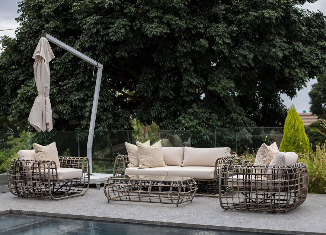 Lounge set patio shop