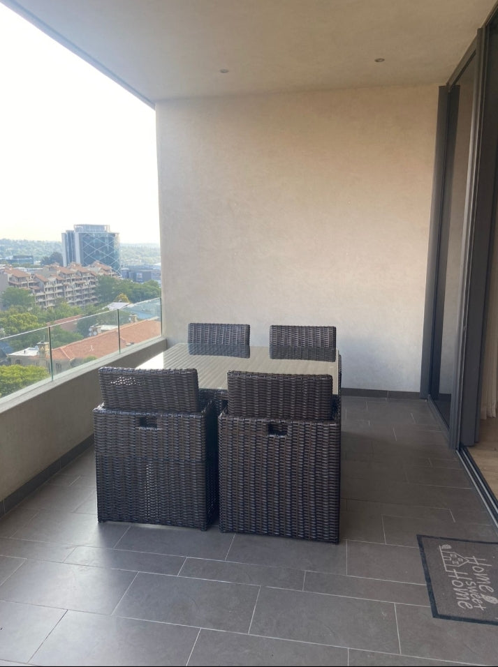 Cube 5 Piece Outdoor Dining Set with cushions (Colour Stone) - Tru Outdoor Luxury