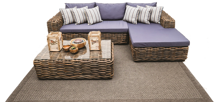 Tru Outdoor Luxury Avanti Kubu 3 Piece Modular Corner Set with Cushions (Colour Antique) product_description Outdoor Lounge.