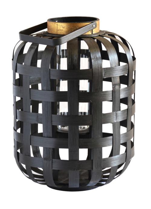 Tru Outdoor Luxury Bamboo Weave Lantern (Colour Black) product_description Lanterns and Pendants.