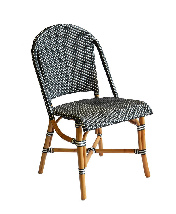 Bistro Dining Chair (Color Black with White Dots)