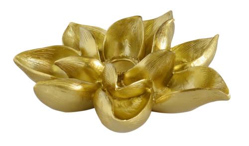 Tru Outdoor Luxury Coral Lotus Candle Holder Large (Colour Gold) product_description Table Decor.