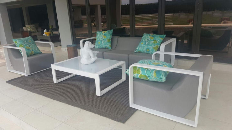 Tru Outdoor Luxury Praza 4 Piece Outdoor Lounge Set (Colour Grey) product_description Outdoor Lounge.