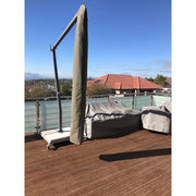 Tru Outdoor Luxury Palazzo Cantilever Umbrella 3m Square Canopy with MOVABLE Base (with Tilt) product_description Shade and Storage Solutions.