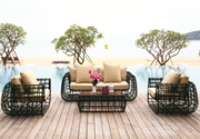 Tru Outdoor Luxury Hockenheim 4 Piece Outdoor Lounge Set (Colour Wood Series) product_description Outdoor Lounge.
