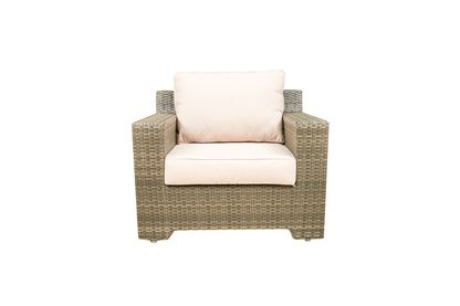 Tru Outdoor Luxury Lamar 4 Piece Patio Lounge Set with Cushions (Color Stone) product_description Outdoor Lounge.