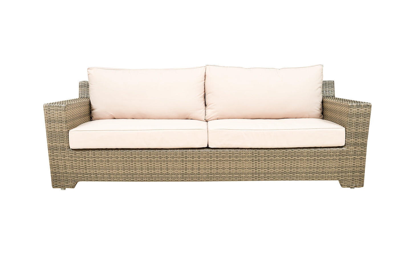 Tru Outdoor Luxury Lamar 4 Piece Patio Lounge Set with Cushions (Color Stone) product_description Outdoor Lounge.