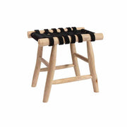 Tru Outdoor Luxury Macrame Stool Cross (Colour Black) product_description Stools and Benches.