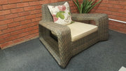 Tru Outdoor Luxury Marazzi 4 Piece Outdoor Lounge Set with Cushions (Colour Stone) product_description Outdoor Lounge.
