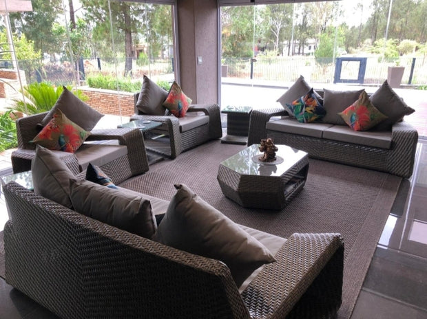 Marazzi 4 Piece Outdoor Lounge Set with Cushions (Colour Stone)