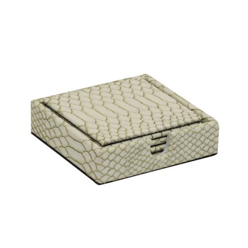 Tru Outdoor Luxury Shagreen Coasters Set of 5 (Colour Cream Snake Skin) product_description Coasters and Placemats.