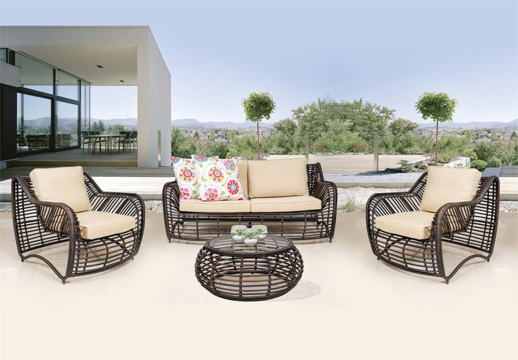 Valencia 4 piece wicker sofa set best sale