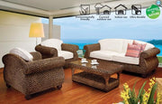 Tru Outdoor Luxury Bali 4 Piece Outdoor Lounge Set with Cushions (Colour Antique) product_description Outdoor Lounge.
