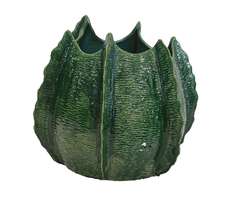 Ceramic Aloe Vase Short (Color Green)